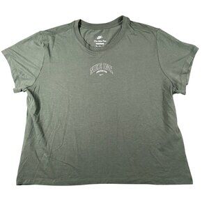 Nike Womens XXL Chill‎ Knit Cropped T-shirt Slim Fit Short Sleeve Tee HJ6522-338